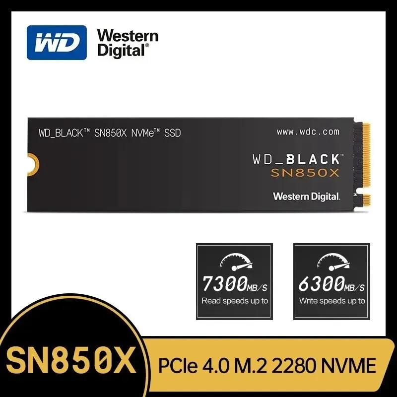    ָ Ʈ ũ, WD SN850X, 1TB 2TB SSD, NVMe Gen4 PCIe M.2 2280 PCIe 4.0X4 ̺, PS5 ũž ƮϿ